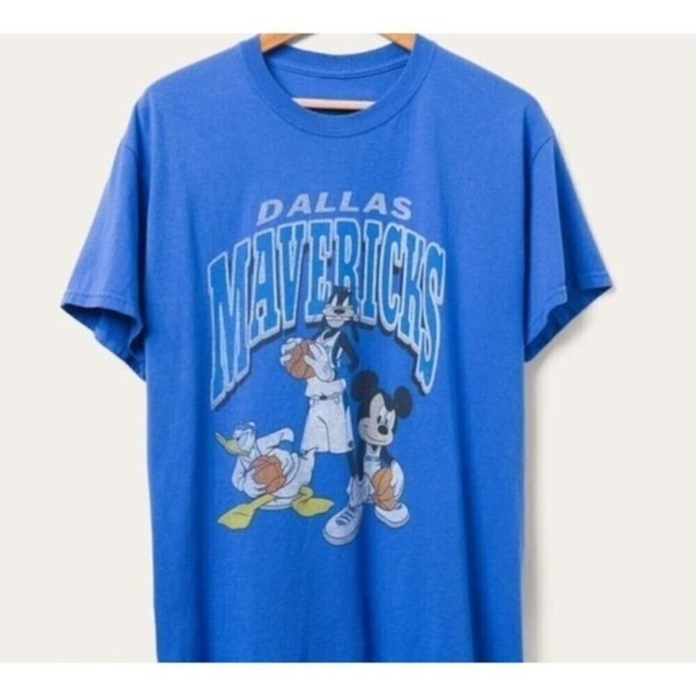 Nba Dallas Mavericks Disney Mickey Classic Retro Unisex Tshirt